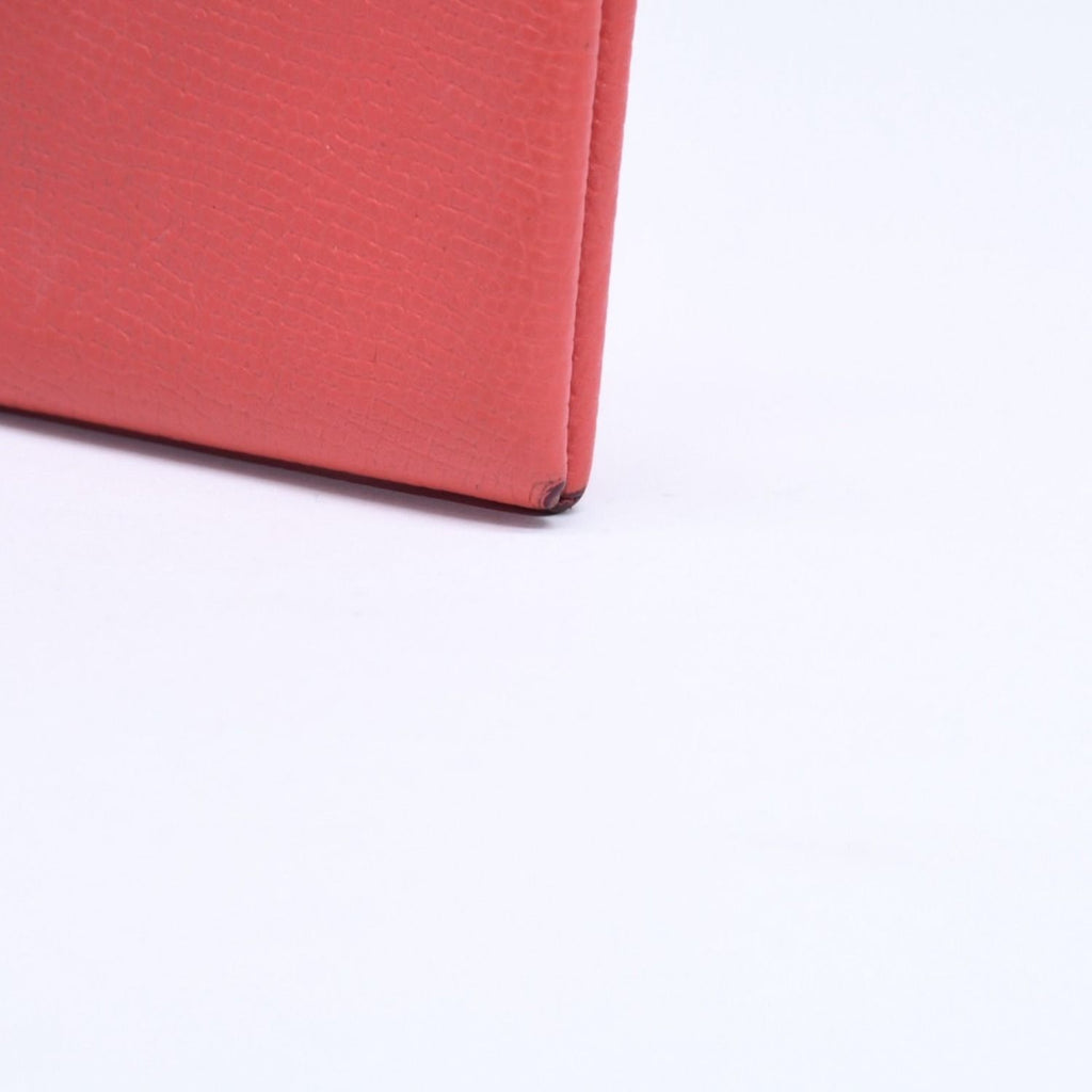 Hermes Calvi Card Case Coin Purse Rose Jaipur Veau Epsom Silver — view 4
