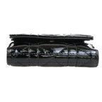 Dior Trifold Wallet Compact Black Patent Leather — view 6