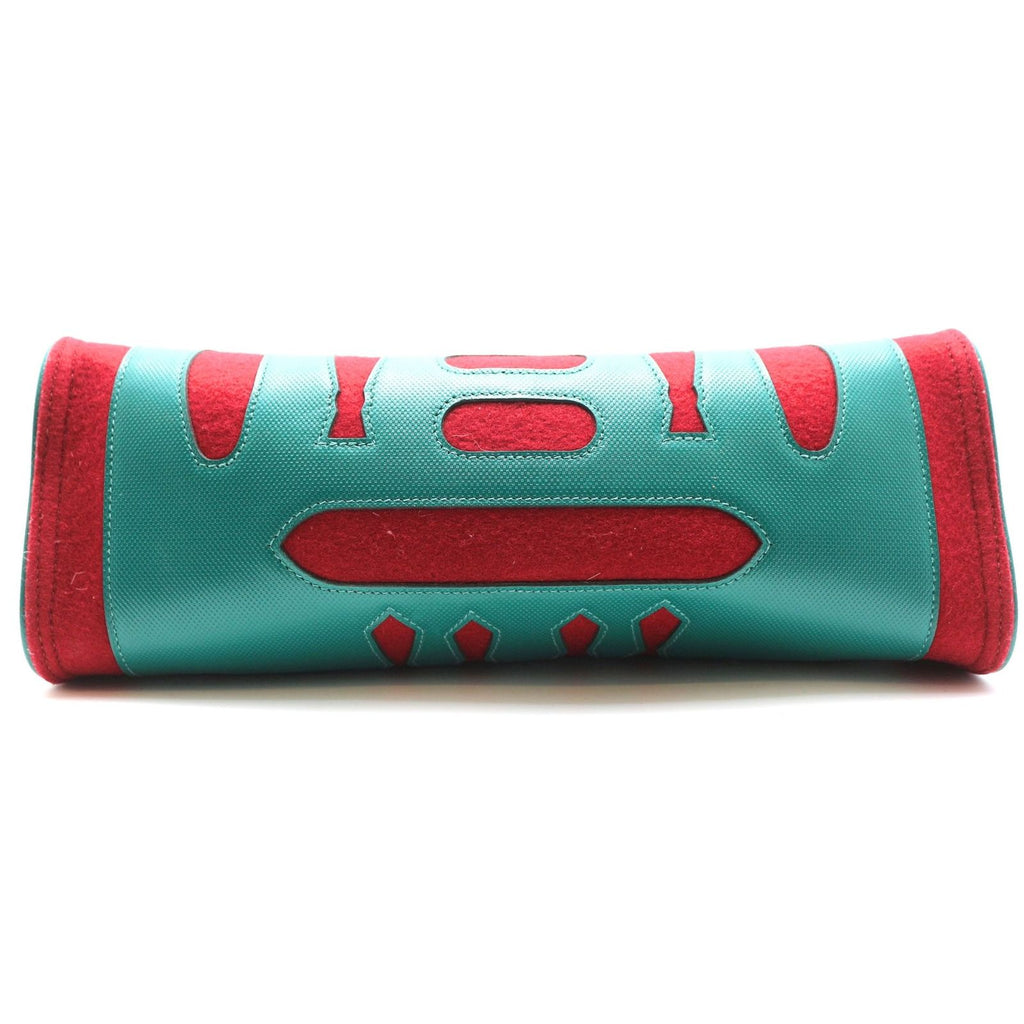 Hermes Petit H Tote PM Felt Gran Ash Red Green — view 4