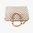 Louis Vuitton Speedy 30 Azur Damier Canvas Handbag — view 8