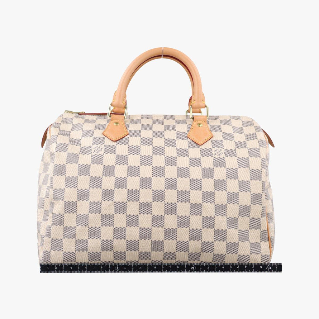 Louis Vuitton Speedy 30 Azur Damier Canvas Handbag — view 2
