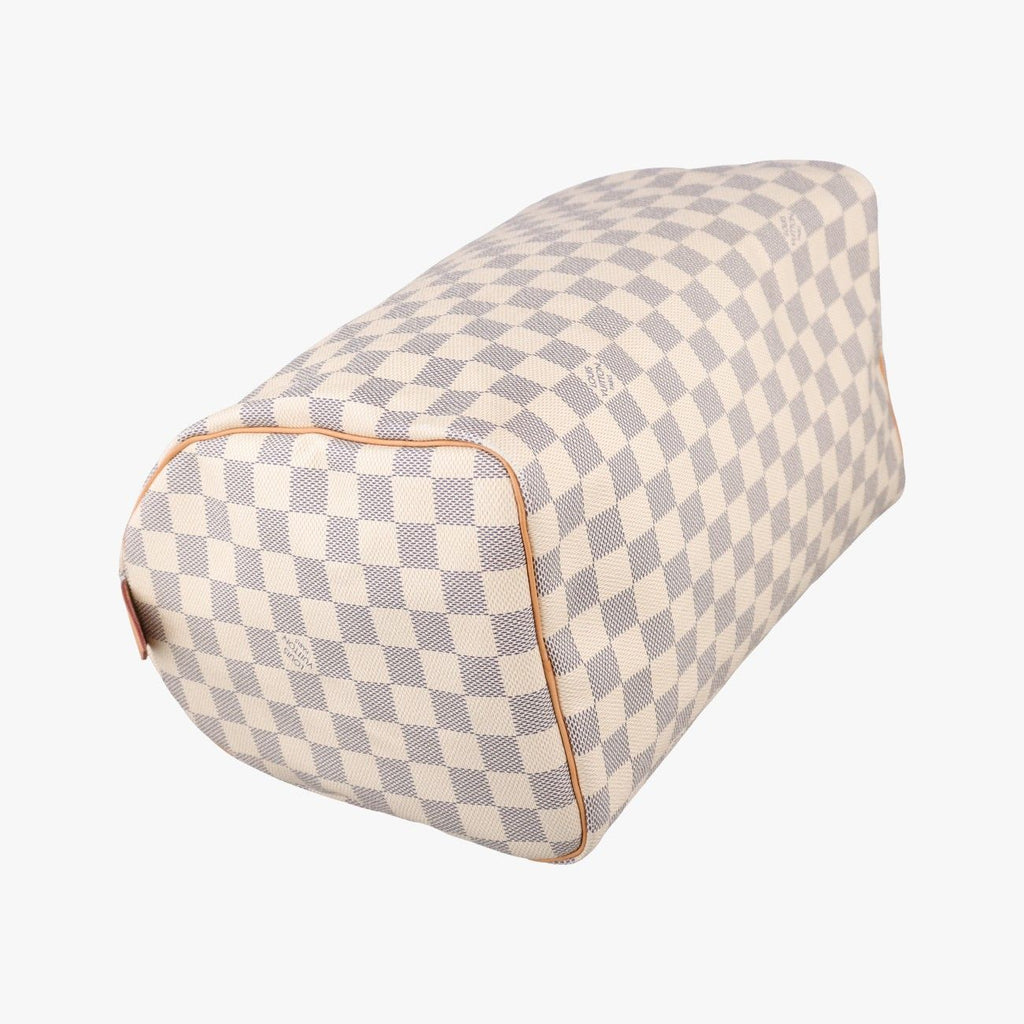 Louis Vuitton Speedy 30 Azur Damier Canvas Handbag — view 5