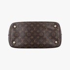 Louis Vuitton MM Monogram Brown Canvas Calfskin Handbag — view 3