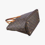 Louis Vuitton MM Monogram Brown Canvas Calfskin Handbag — view 7