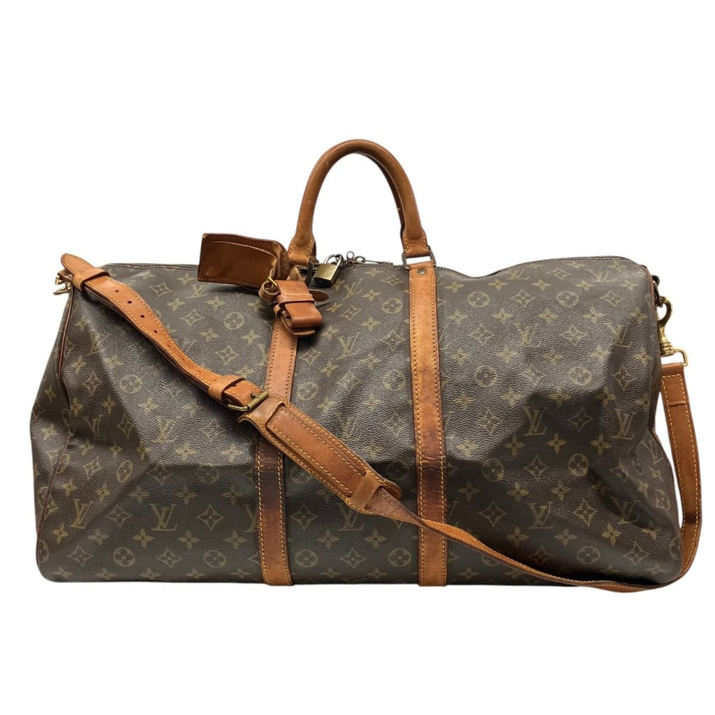 Louis Vuitton Keepall Bandouliere 55 Monogram Boston Bag Canvas