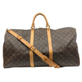 Louis Vuitton Keepall Bandouliere 55 Monogram Boston Bag Canvas