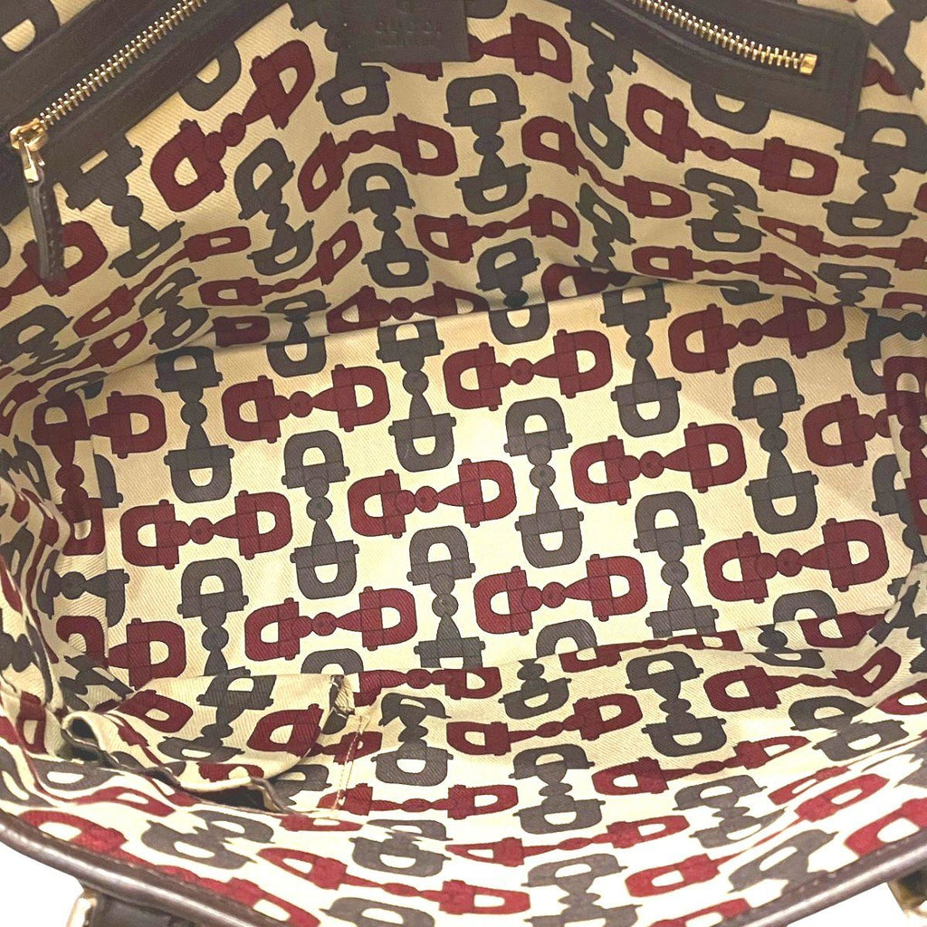 Gucci Sherry Line Tote Canvas Leather — view 6