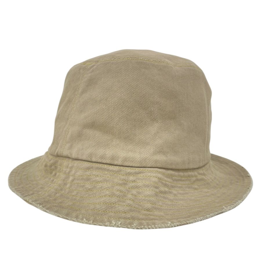 Dior Bucket Hat Union Bob Hat Vintage Processed Hat Cotton Beige Casual — view 3