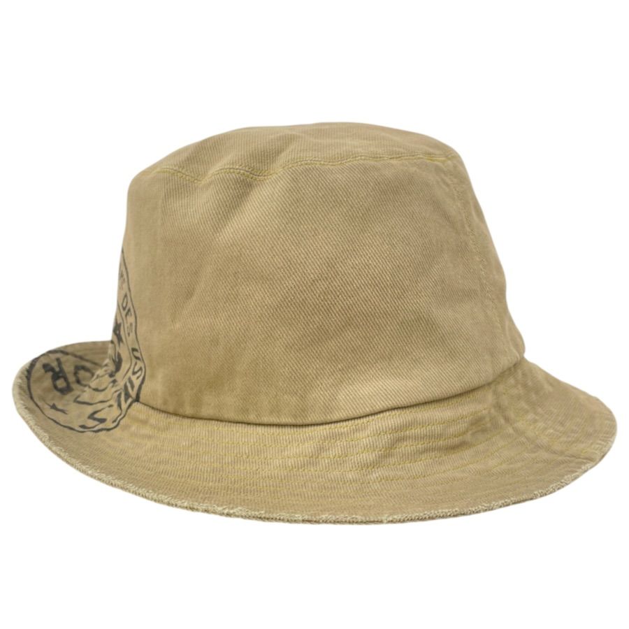 Dior Bucket Hat Union Bob Hat Vintage Processed Hat Cotton Beige Casual — view 4