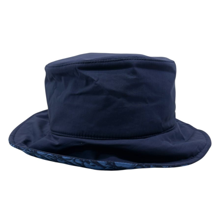 Dior Bucket Hat Teddy-D Bob Hat Oblique Hat Cotton Navy Casual — view 4