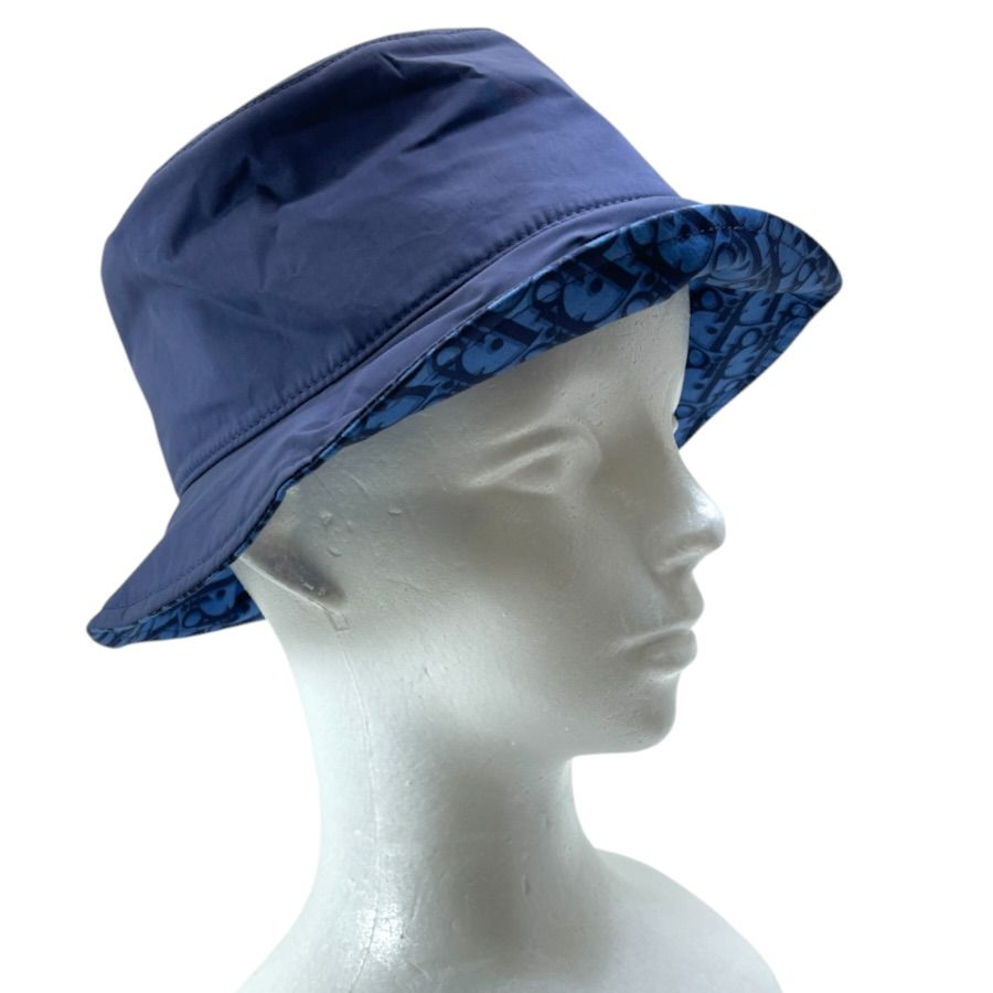 Dior Bucket Hat Teddy-D Bob Hat Oblique Hat Cotton Navy Casual — view 8
