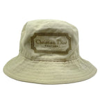 Dior Bucket Hat Bob Hat Logo Cotton Beige Casual