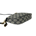 Gucci Vintage GG Logo Leather Shoulder Bag Pochette Crossbody Navy — view 7
