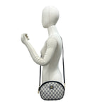 Gucci Vintage GG Logo Leather Shoulder Bag Pochette Crossbody Navy — view 2