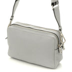 Prada Vitello Daino Small Shoulder Bag Gray Leather — view 2