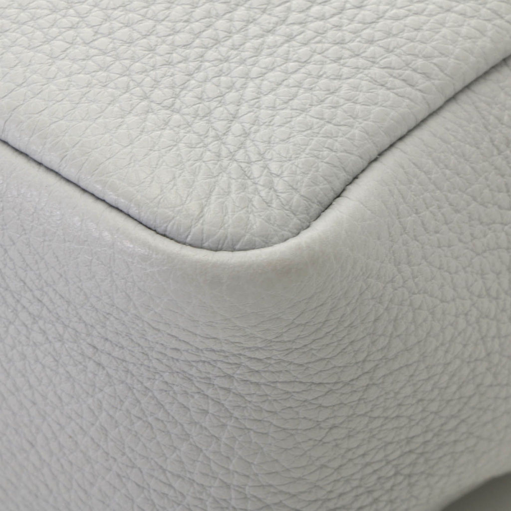 Prada Vitello Daino Small Shoulder Bag Gray Leather — view 8