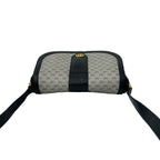 Gucci Vintage Micro GG Logo Leather Shoulder Bag Pochette Crossbody Navy — view 4