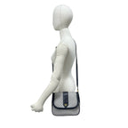 Gucci Vintage Micro GG Logo Leather Shoulder Bag Pochette Crossbody Navy — view 2