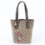 Gucci GG Canvas Leather Tote