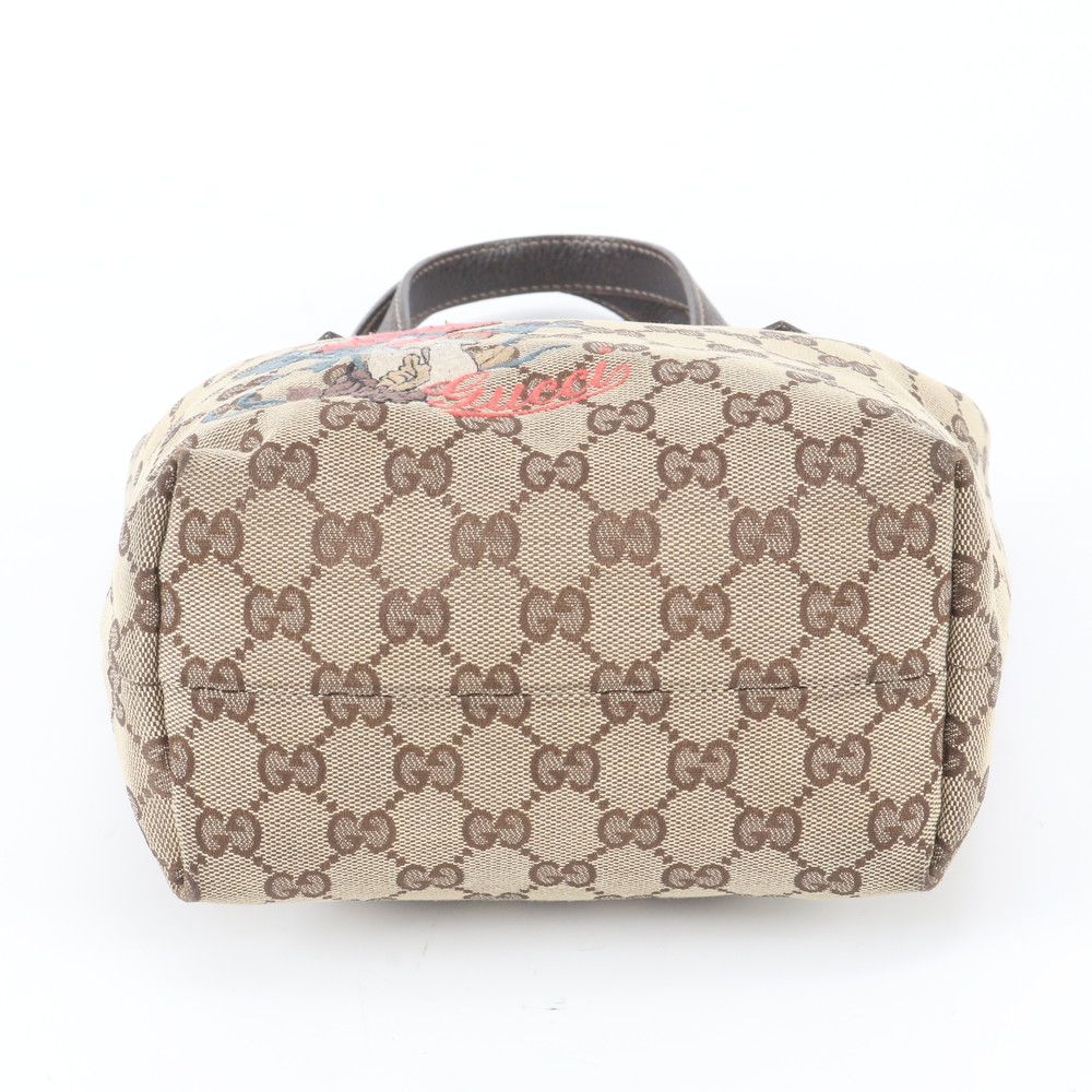 Gucci GG Canvas Leather Tote — view 6
