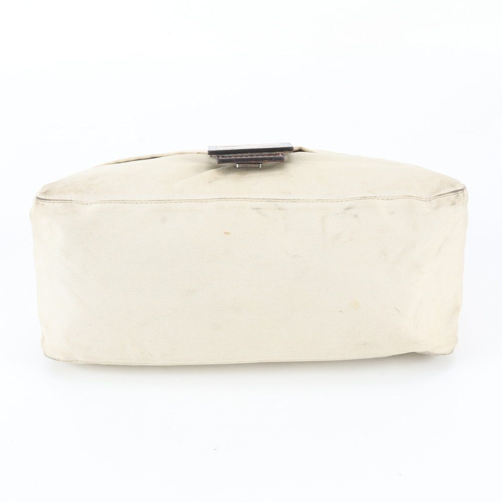 Fendi Mamma Bucket Baguette FF Leather Canvas Shoulder Bag — view 6