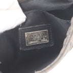 Fendi Zucchino Leather Canvas Shoulder Bag — view 8