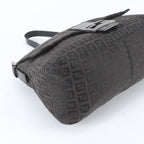 Fendi Zucchino Mamma Bucket Baguette FF Leather Shoulder Bag — view 5