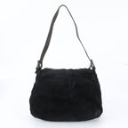 Fendi Fur Mamma Bucket Baguette Leather Hand Black Shoulder Bag — view 3