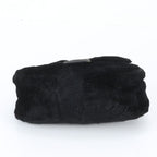 Fendi Fur Mamma Bucket Baguette Leather Hand Black Shoulder Bag — view 6