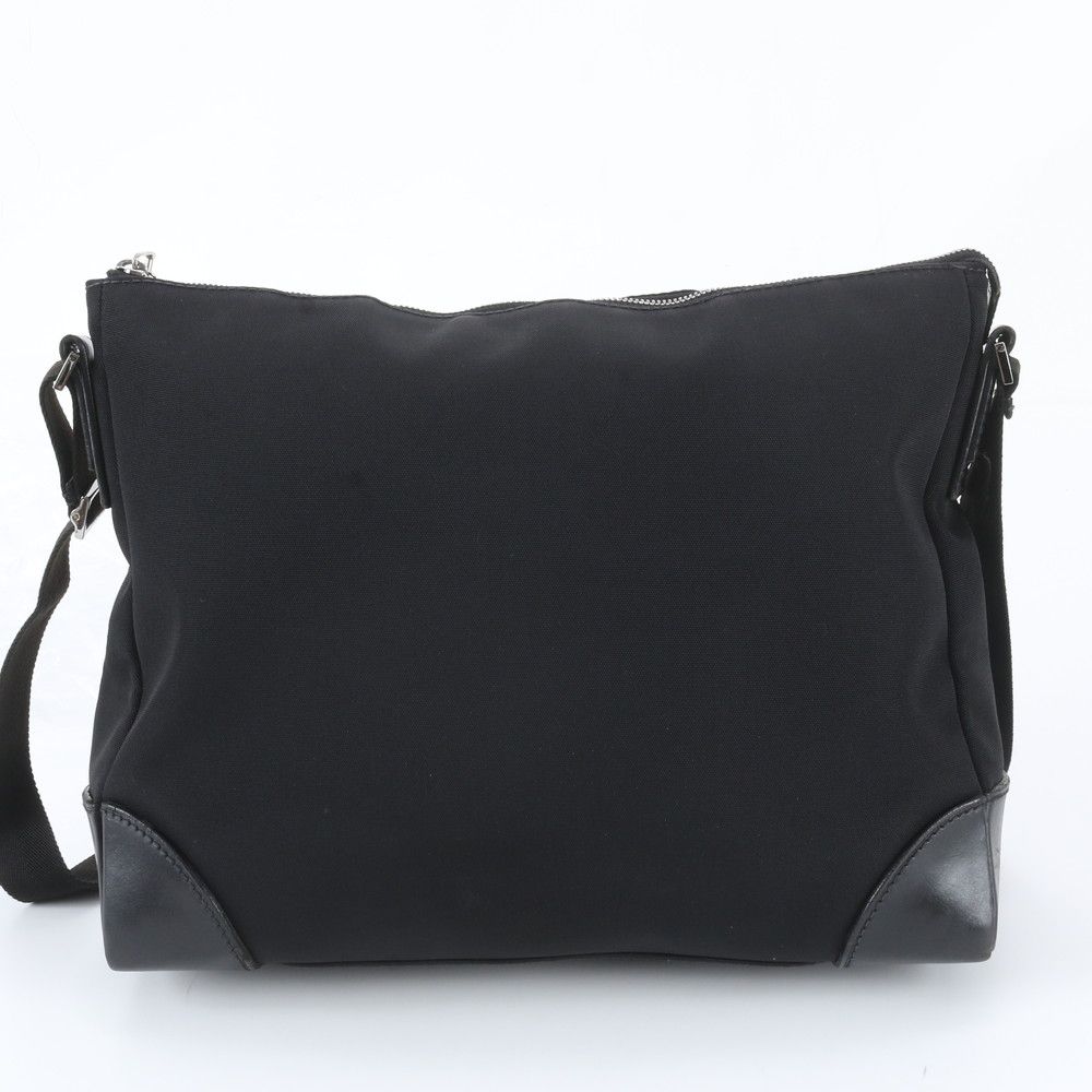 Gucci Leather Nylon Shoulder Bag Crossbody Messenger Business Black — view 3