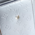Louis Vuitton Monogram Mat Wilwood Blue Leather Tote — view 8