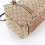 Gucci GG Canvas Twins Leather Tote — view 5