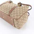 Gucci GG Canvas Twins Leather Tote — view 4