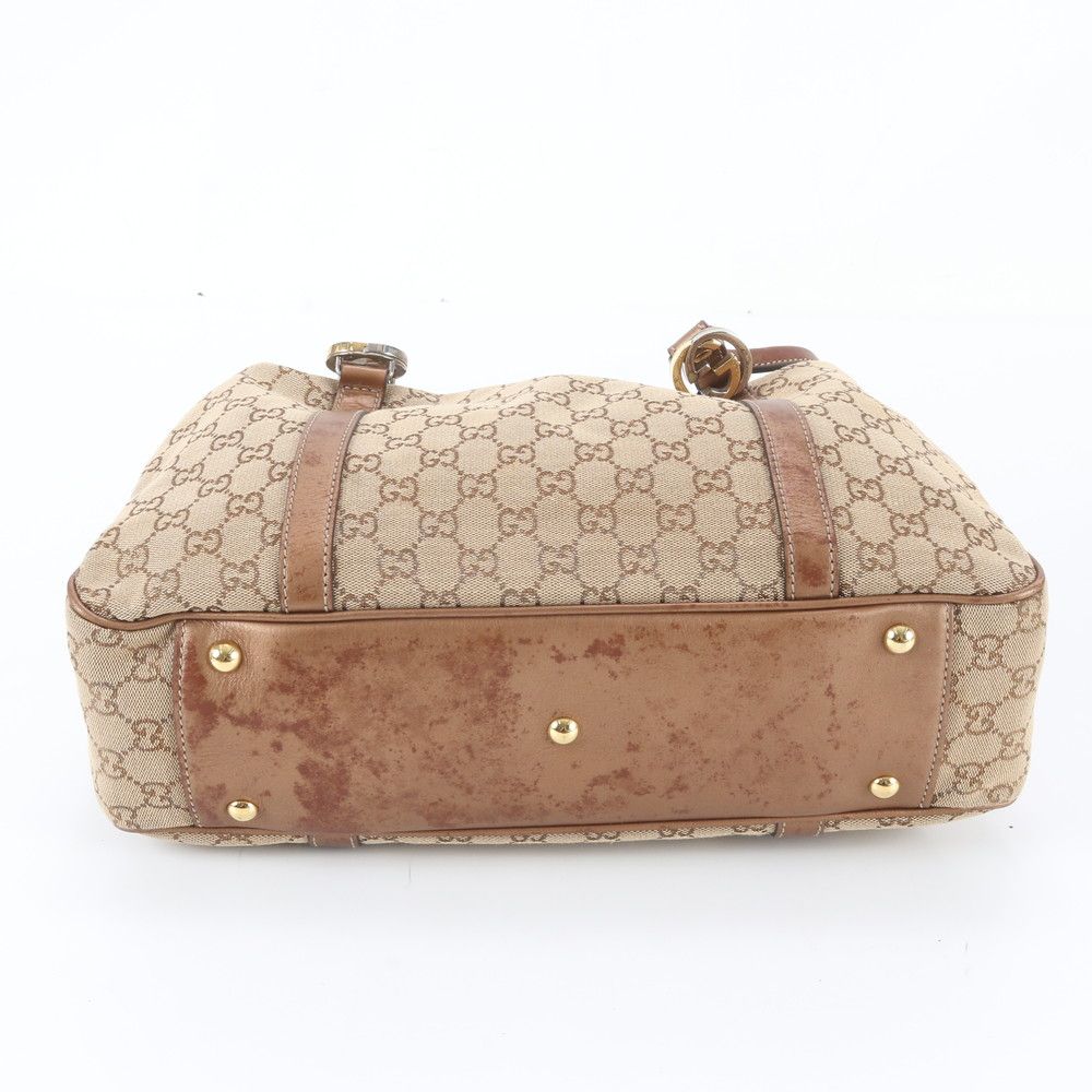Gucci GG Canvas Twins Leather Tote — view 6