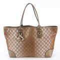 Gucci GG Canvas Heartbit Leather Tote Shoulder