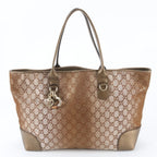 Gucci GG Canvas Heartbit Leather Tote Shoulder