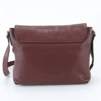 Gucci Interlocking G Leather Shoulder Bag Crossbody Messenger Brown — view 3