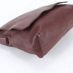 Gucci Interlocking G Leather Shoulder Bag Crossbody Messenger Brown — view 5