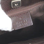 Gucci GG Canvas Leather Tote Shoulder Hand Brown — view 8