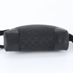 Gucci GG Canvas Leather Shoulder Bag Crossbody Messenger Black — view 6