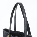 Gucci GG Canvas Leather Tote Shoulder Hand Black — view 2