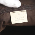 Gucci GG Canvas Abbey Leather Tote — view 8