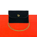 Dior Vintage Logo Trotter Canvas Leather 2-Way Shoulder Bag Black