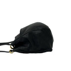 Loewe Vintage Anagram Logo Nappa Leather Shoulder Bag Tote Black — view 5