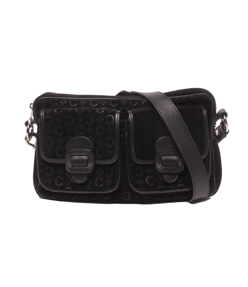 Celine Shoulder Bag Crossbody Suede C Macadam