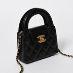 Chanel Mini Shopping Chain Shoulder Bag CC Logo Calfskin — view 3