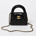 Chanel Mini Shopping Chain Shoulder Bag CC Logo Calfskin