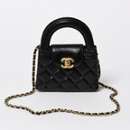 Chanel Mini Shopping Chain Shoulder Bag CC Logo Calfskin