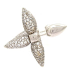 Louis Vuitton Earrings Boucles D'oreilles Strass Silver Clear — view 2