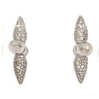 Louis Vuitton Earrings Boucles D'oreilles Strass Silver Clear